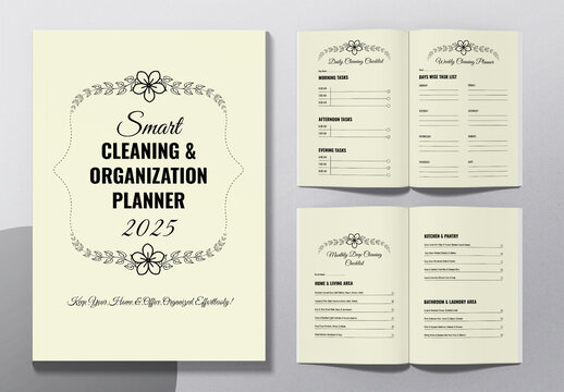 Cleaning And Organization Planner Layout