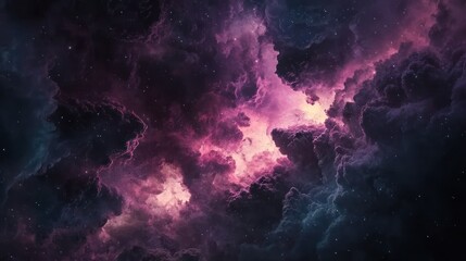 Cosmic Cloudscape A Stellar Nebula In Deep Space