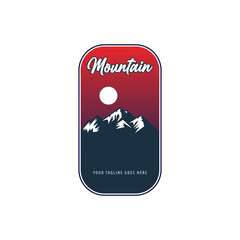mountain logo vector