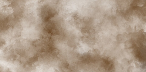 Abstract Background Texture Pattern with brown, old paper texture background with grunge texture polished clouds or smoke, Old brown paper parchment banner with distressed vintage grunge texture.