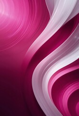 Abstract Swirling Pink and White Curves Design