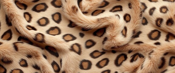 Leopard print fabric texture close-up textile art indoor macro fashion inspiration