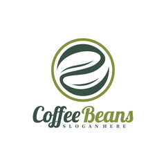 Coffee Beans logo design concept vector. Coffee Logo Design Template. Creative Symbol. Icon