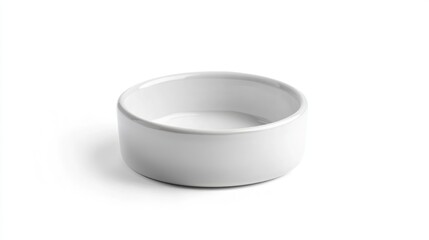 White ceramic bowl, studio shot, isolated background, food serving