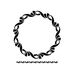 Elegant Twisted Ribbon Frame Design