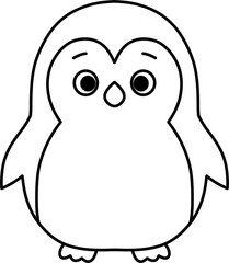 펭귄 흑백