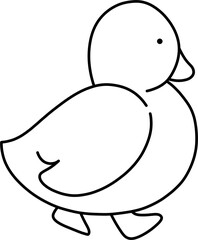 오리 흑백