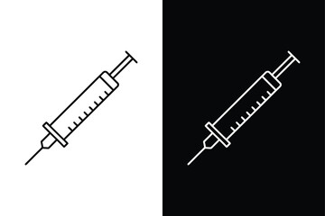 High-Quality Medical Injection Icons for Logos and App Design