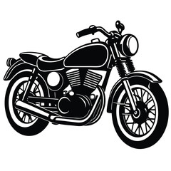 Naklejka premium motorcycle isolated on white background