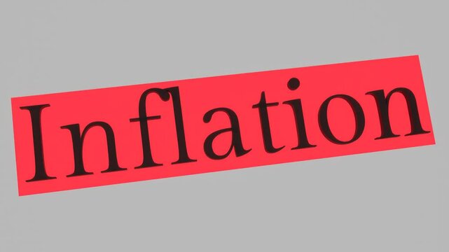 inflation text font red highlight tilted white backgrounds finance bank decrease value down critical money increase rise up economy statistics rate interest