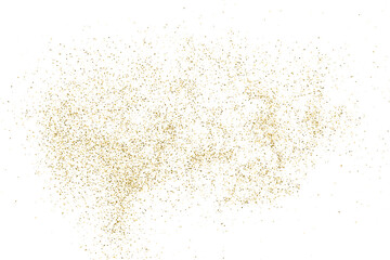 Gold Texture Pattern on Transparent Background. Light Golden Confetti. PNG Design Element.