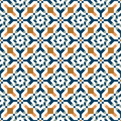 Seamless abstract geometric pattern in Arabian style