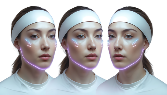 Face Scaning with a transparent background