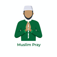 Muslim man praying