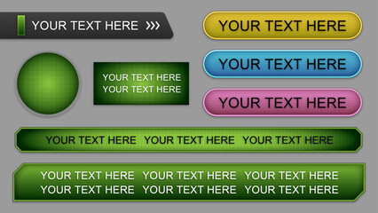 サイバーでシンプルなテロップベース