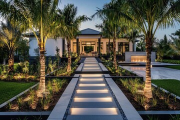 Obraz premium Ideal coastal getaway blending luxury and nature