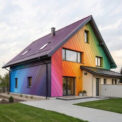 Gradient Material House