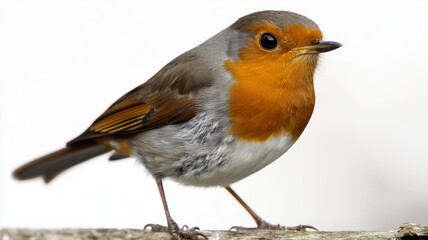 Robin Isolated on White Background
