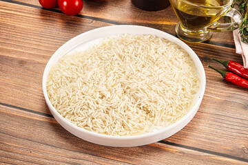 Indian cuisine - raw basmati rice