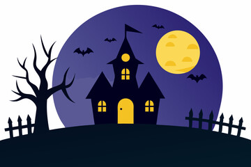 Spooky Night Illustrations – Halloween Vector & Line Art Set