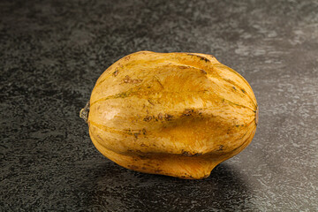 Decorative yelow pampkin seasonal vegetables