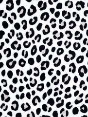 High-Quality Leopard Print Stock Photo - Elegant black and white leopard skin pattern, symbolizing wildness, fashion, nature, luxury, and sophistication.