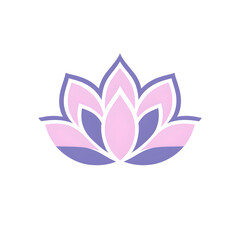 Elegant Pink Lotus Flower Design with Soft Watercolor Effects