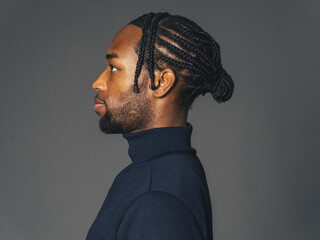 man, profile, dreadlocks, hairstyle, portrait, sideway, face, beard, beauty, african american,...