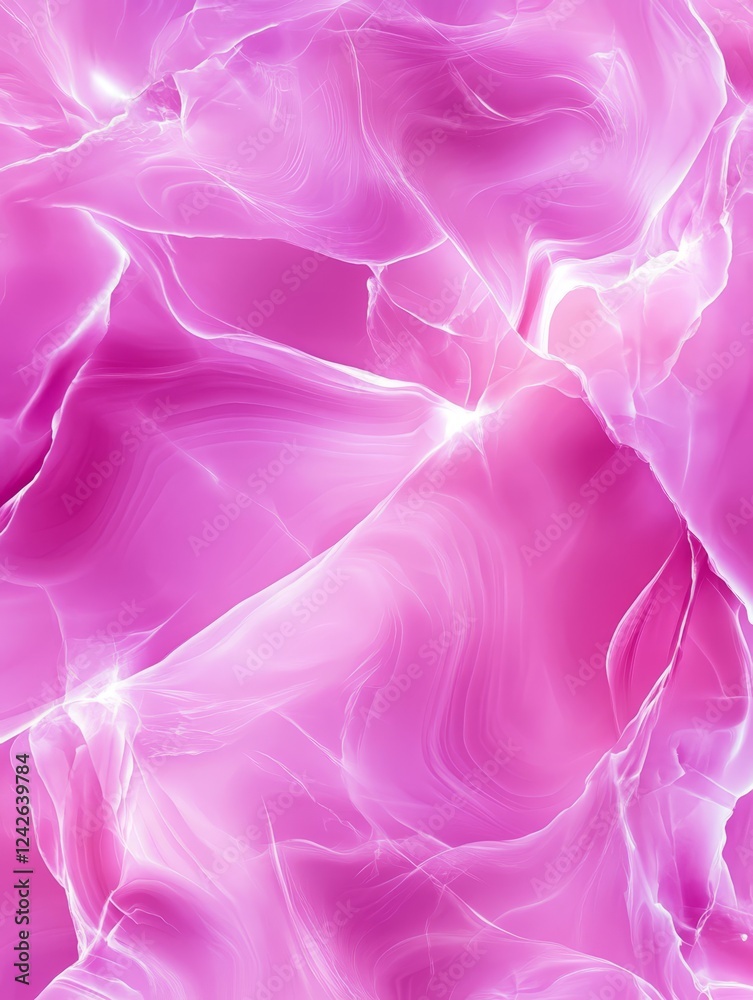 Wall mural pink abstract swirls background - fluid pink abstract art background, perfect for design projects ne