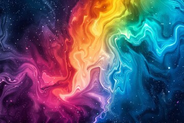 Fototapeta premium Colourful background with flowing liquid colours 