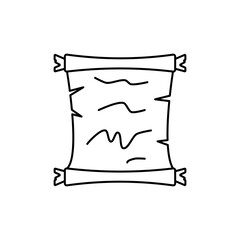 Outline Ancient Scroll icon, giving the impression of history and old knowledge.