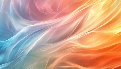 Fototapeta premium Abstract Flowing Colors: A mesmerizing blend of soft pastel hues creates a dynamic, flowing abstract composition. The interplay of light and color evokes a sense of movement and tranquility.