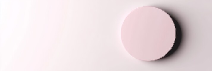 Pink Circle Minimalist Design on White - Simple, elegant, and clean design.  Represents minimalism, purity, simplicity, focus, and balance.
