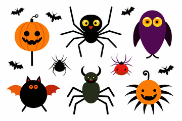 Candy Craze – Colorful Halloween Candy and Treats Vector Set