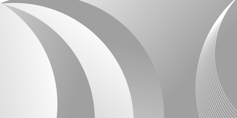 Modern abstract gradian background with transparent layers circle shape  gray and white color technology concept background. abstract template design Banner Pattern texture concept.