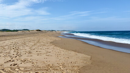 Einsamer Strand in Sodwana Bay, Südafrika