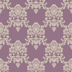 Fototapeta premium Hand drawing Damask victorion Vintage Seamless textile pattern with decorative flowers