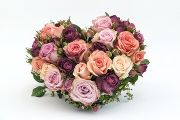 Heart Shaped Rose Bouquet - Romantic Floral Arrangement