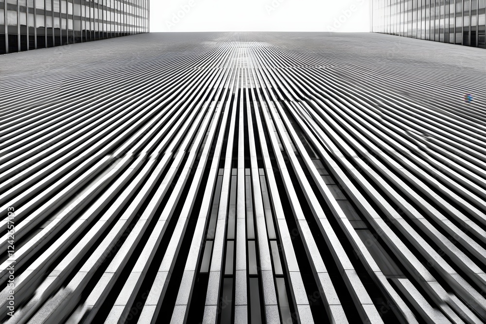 Poster Modern Architecture Cityscape Building Lines Design Abstract