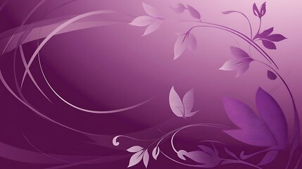 Purple floral design, gradient background, website banner