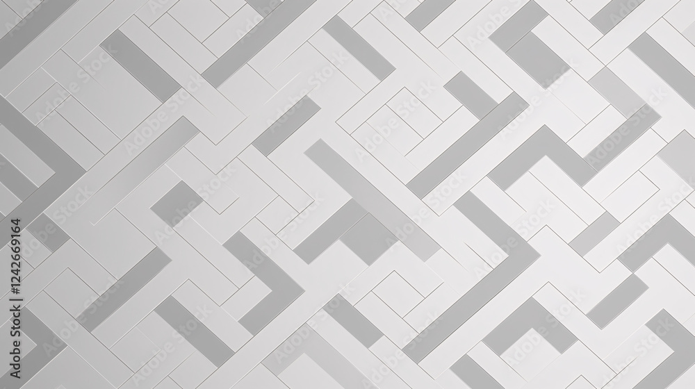 Poster A 2D light gray geometric graphic design with grey gradient, ideal for high-tech web display banners.