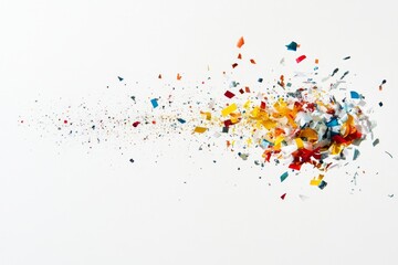 Colorful Confetti Explosion Graphic Design