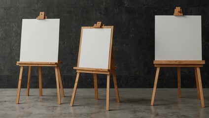 Minimalist easel sign mockup with a clean white board, perfect for seating charts, welcome signs
