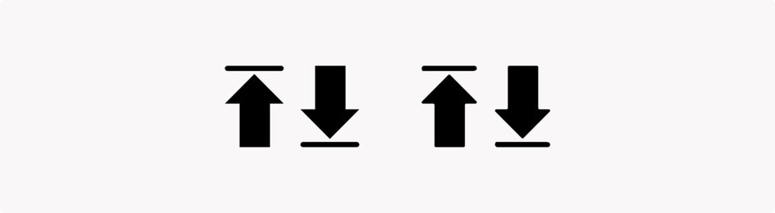 Vector Up Arrow Icon , Arrows, Black arrows icon vector set.