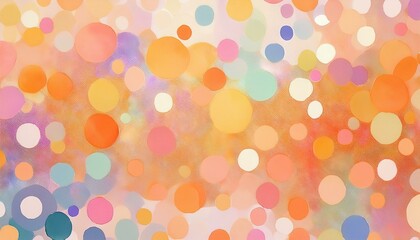 明るくポップで抽象的な壁紙（オレンジ色）