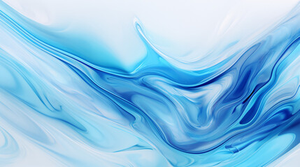 Fototapeta premium A light blue background with silver liquid metal flow, perfect for wallpapers, banners, and presentations.