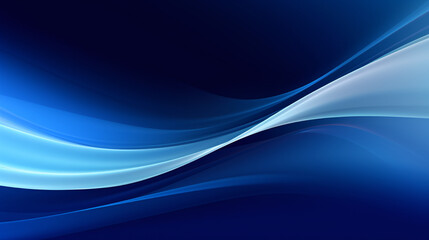 Obraz premium A blue background with curves, creating a sleek, modern design for banners and presentations.
