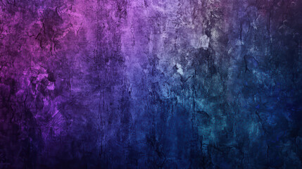 Textured wall with vibrant purple and blue hues, creating striking visual effect. interplay of colors adds depth and intrigue to surface, perfect for artistic backgrounds