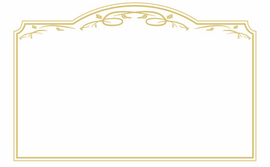 金の装飾枠フレーム素材