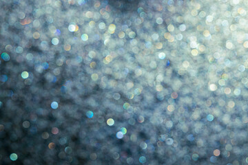 Abstract blurred background with shimmering bokeh lights in soft colors